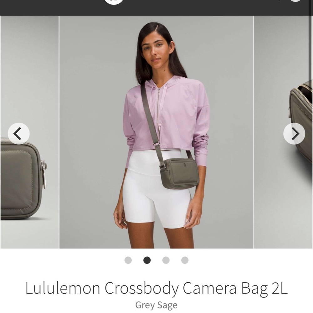 Lululemon Crossbody Camera Bag 2L Grey Sage NWT